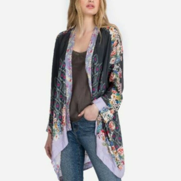 NWT JOHNNY WAS Shae Silk Kimono Small $275 - Picture 1 of 6
